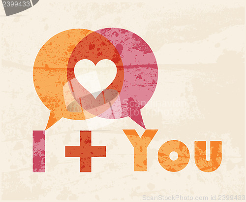 Image of love print background