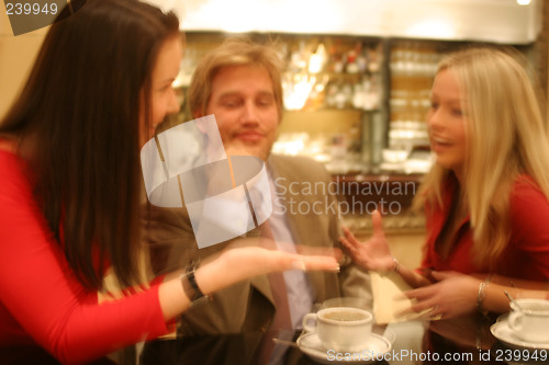 Image of Three friends talking