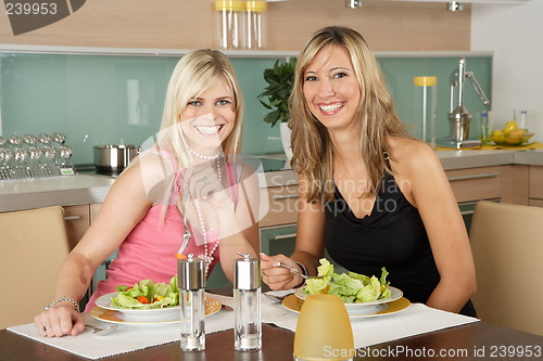 Image of Two women in kitchen