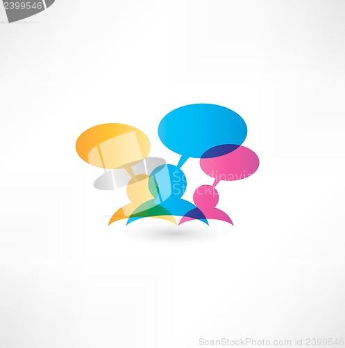 Image of Talk concept speech bubbles