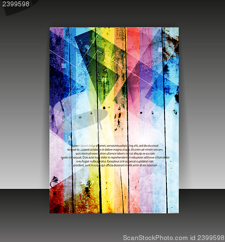 Image of Flyer or cover design. Folder design content background. editabl