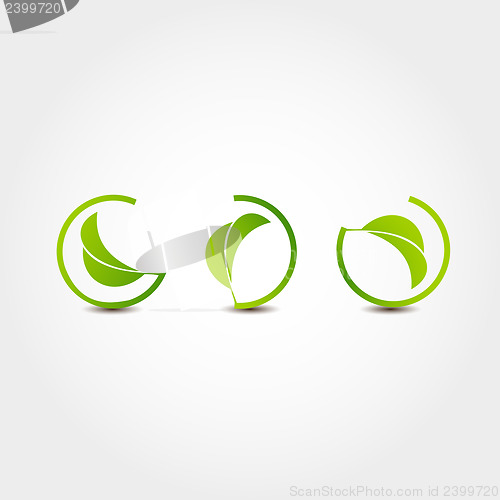 Image of Leaf nature icons