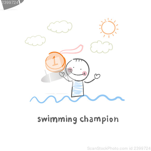 Image of Swimming champion