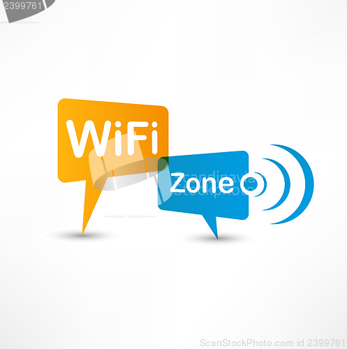 Image of WiFi Zone speech bubbles