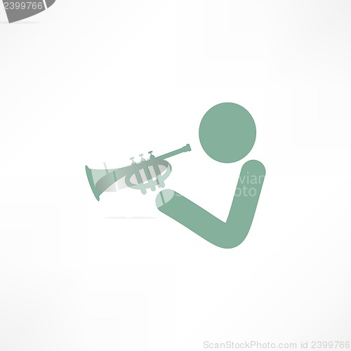 Image of Musician playing trumpet