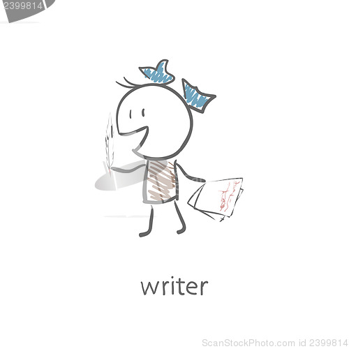 Image of Woman writer.