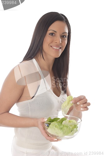 Image of Woman with salad