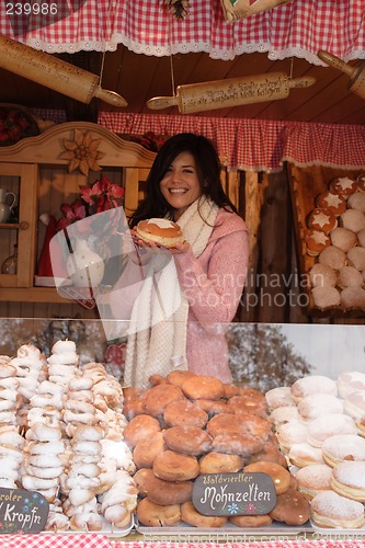 Image of Woman in food store
