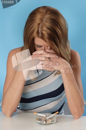Image of Woman with cigarette