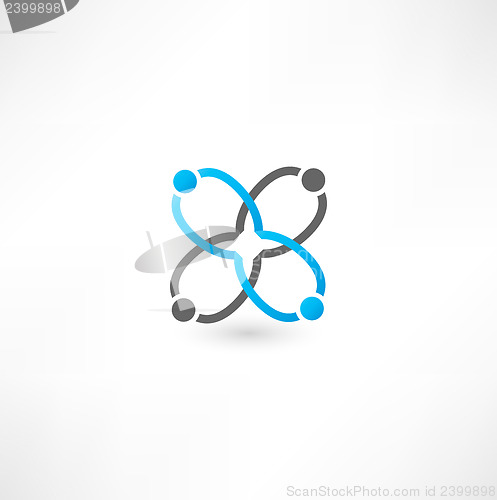 Image of hands connecting icon