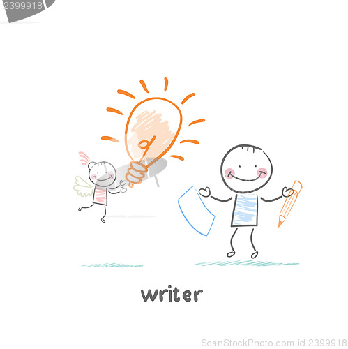 Image of writer