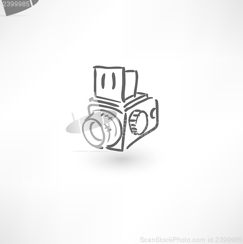 Image of Hand drawn old camera icon