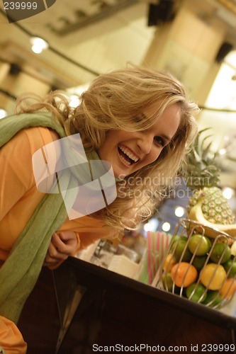 Image of Woman in pub