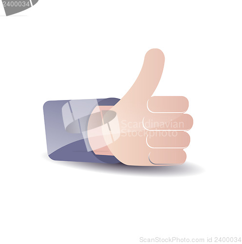 Image of Thumb Up. Social media and network concept.