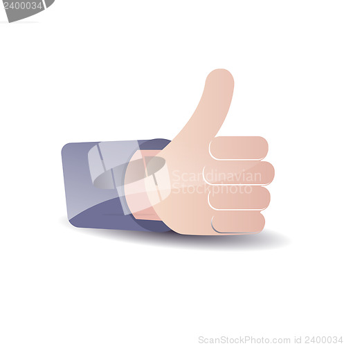 Image of Thumb Up. Social media and network concept.