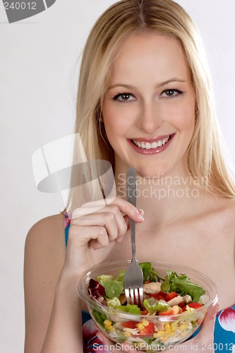 Image of Woman with salad