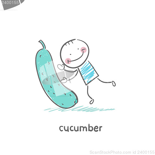 Image of Cucumber and people