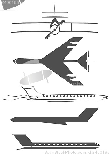 Image of airplane symbols