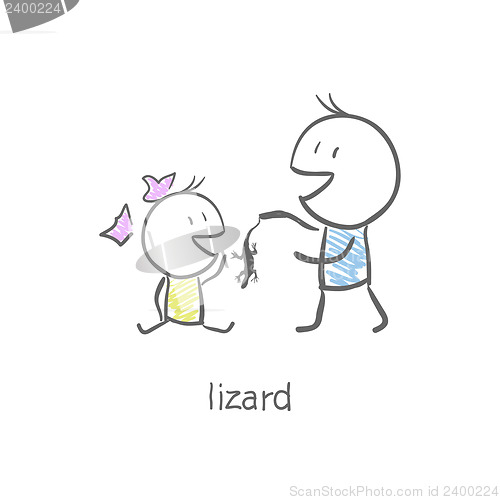 Image of Lizard in hand