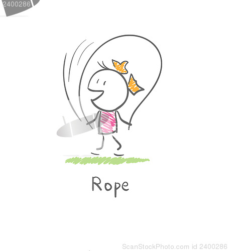 Image of girl with a skipping rope