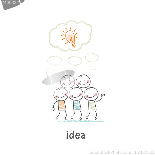 Image of man and idea