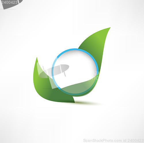 Image of symbols with leaf
