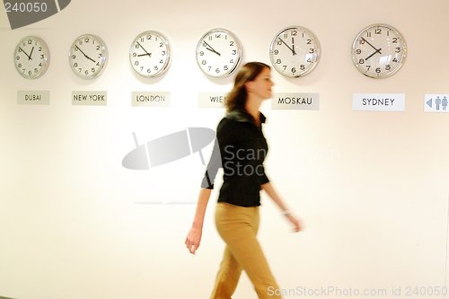 Image of Businesswomen walking