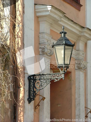 Image of lantern on a wall