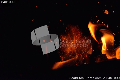 Image of fire flame background