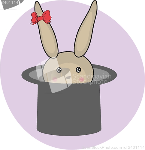 Image of icon rabbit and magician hat