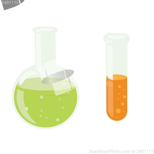 Image of Chemistry laboratory bottles.