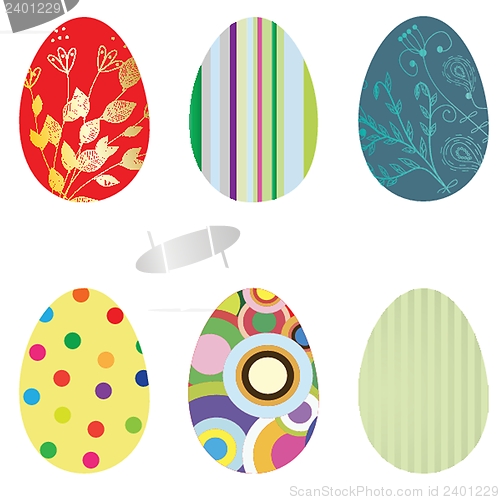 Image of Easter card with two hand drawn eggs