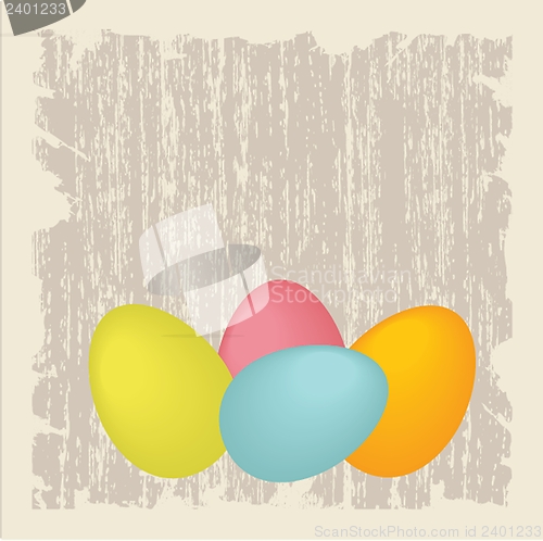 Image of Easter card with two hand drawn eggs