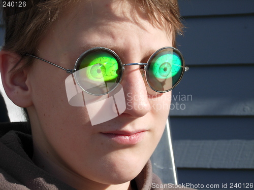 Image of A boy with sunglasses