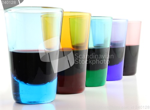 Image of 5 Drinking Glasses - close up