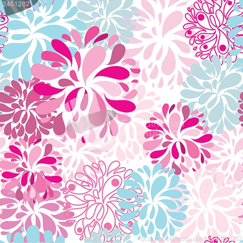 Image of Cute floral seamless background
