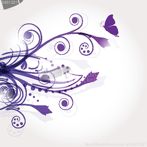 Image of Vintage background, antique greeting card.