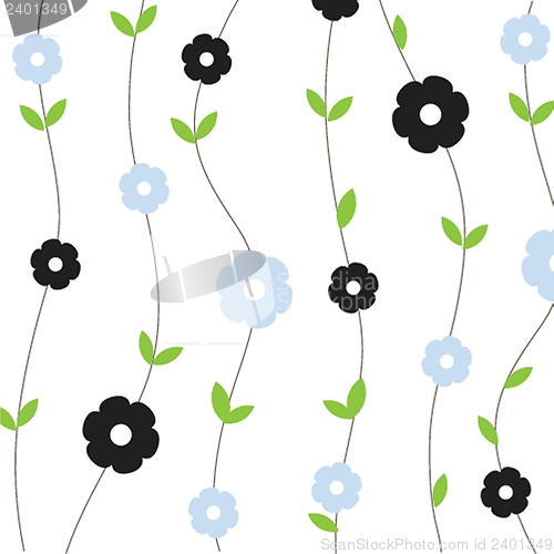 Image of Cute floral seamless background