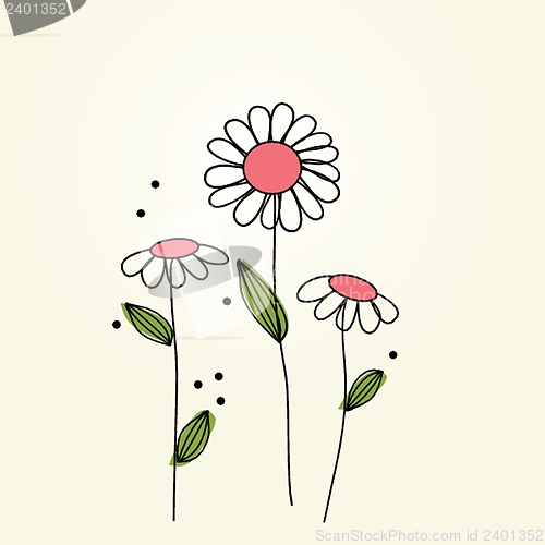 Image of beautiful flower daisy on background