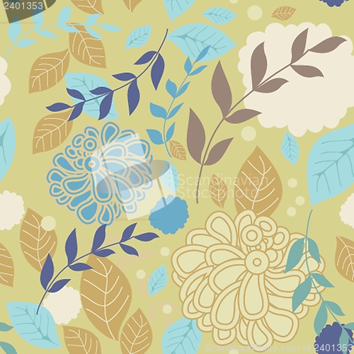 Image of Cute floral seamless background