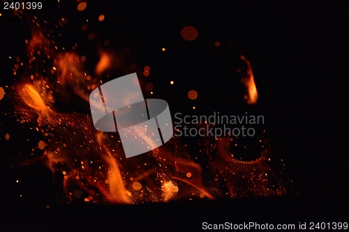 Image of fire flame background