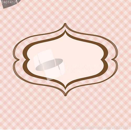 Image of Vintage vector frame on  beautiful background