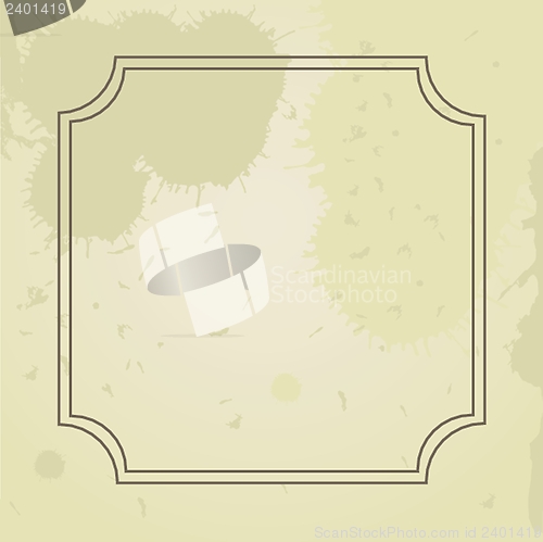 Image of Vintage vector frame on  beautiful background