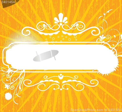 Image of Vintage vector frame on  beautiful background