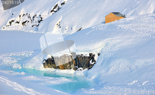 Image of House on glacier in Greenland