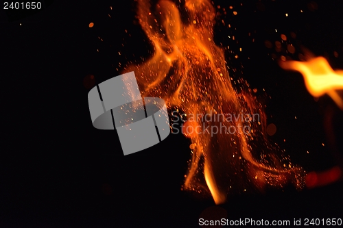 Image of fire flame background