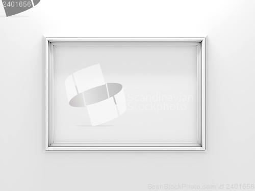 Image of White photo frame.