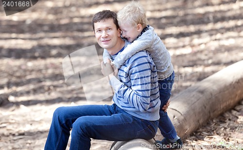 Image of family outside