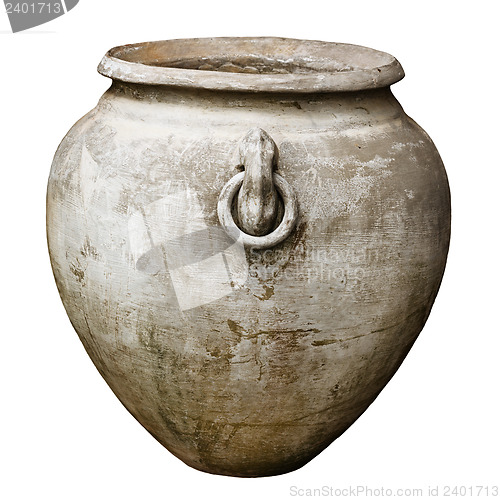 Image of Antique large decorative vase isolated on white