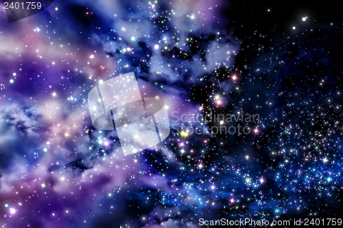 Image of Blue and magenta nebula
